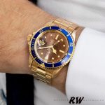 Rolex Submariner 1680/8 Tropical Dial yellow gold 40mm Mens Replica Watch - Image 3