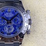 Rolex Daytona 116519 Sodalite Arabic Dial Blue Alligator Leather 40mm Mens Replica Watch - Image 6