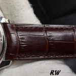 Rolex Cellini Date 50519 Brown Leather Silver Dial 39mm Mens Replica Watch - Image 5