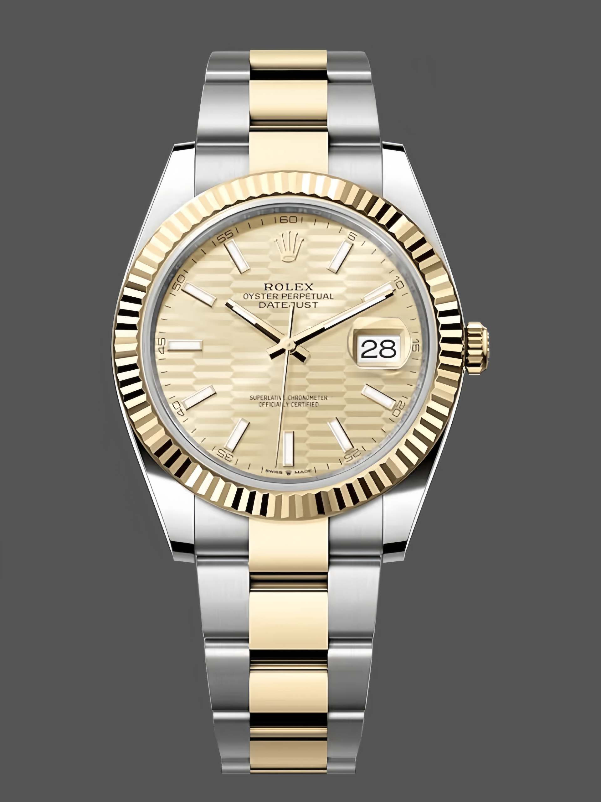 1F8A39B7-88B7-1C54-FF09-077034316923 Rolex Datejust 41 Oystersteel & 18K Yellow Gold 126333 0021 Men's Watch - Image 1