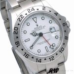 Rolex Explorer II 16570 Stainless Steel White Dial 40MM Mens Replica Watch - Image 3