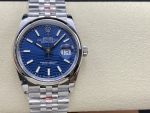Rolex Datejust 126200 Stainless Steel Automatic Blue Motif Wave Dial 36MM Unisex Replica Watch - Image 3
