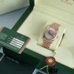 Rolex Day-Date 118205 Dark Mother of Pearl Black Dial 36mm Unisex Replica Watch - Image 6