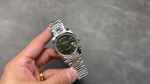 Rolex Day-Date 228239 Green Roman Dial Fluted Bezel 40mm Mens Replica Watch - Image 2