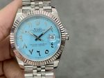 Rolex Datejust 41 Ice Blue Dial with Fluted Bezel 126334 Men's Watch - Image 3
