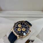 Rolex Daytona 116518LN Black Dial Rubber strap 40mm Mens Replica Watch - Image 12