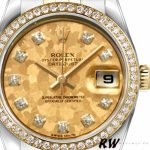 Rolex Datejust 179383 Crystal Gold Dust Champagne Dial 26MM Lady Replica Watch - Image 4
