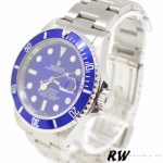 Rolex Submariner 16610 Stainless Steel Blue Bezel Blue Dial 40mm Mens Replica Watch - Image 2
