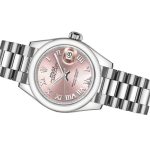 Rolex Datejust 279166 Pink Roman Numeral Dial Domed Bezel 28mm Lady Replica Watch - Image 4
