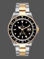 Rolex GMT-Master II 16713LN Steel Yellow Gold Black Dial 40MM Mens Replica Watch