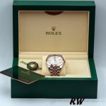 Rolex Datejust 126301 Rose Gold Silver Fluted Motif Dial 41MM Mens Replica Watch - Image 6