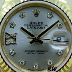 Rolex Datejust 279178 Silver Diamond Dial Fluted Bezel 28mm Lady Replica Watch - Image 4