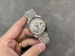 Rolex Datejust 126234 0029 Silver Diamond Roman Dial 36MM Women's Watch - Image 6