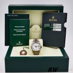 Rolex Day-Date 118209 White Gold White Dial 36mm Unisex Replica Watch - Image 6