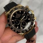 Rolex Daytona 116518LN Black Dial Yellow Gold 40mm Mens Replica Watch - Image 12