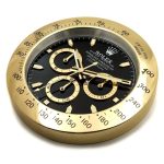 Rolex Daytona Gold & Black Wall Clock - Image 3