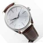 Rolex Cellini Time 50509 Brown Leather Strap White Dial 39mm Mens Replica Watch - Image 3