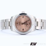 Rolex Oyster Perpetual 177200 Pink Dial Domed Bezel 31mm Lady Replica Watch - Image 3