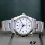 Rolex Oyster Perpetual 177200 White Arabic Dial Oyster Bracelet 31mm Lady Replica Watch - Image 4