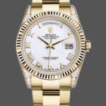 Rolex Day-Date 118338 White Roman Dial 36mm Unisex Replica Watch