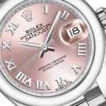 Rolex Datejust 279166 Pink Roman Numeral Dial Domed Bezel 28mm Lady Replica Watch - Image 2
