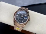 Swiss Rolex Sky Dweller 42 Slate Dial Rose Gold m336935 0004 Men's Replica Watch - Image 6