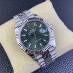 Rolex Datejust 41mm Stainless Steel 126334 0030 Mint Green Dial Fluted Jubilee - Image 4