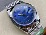 Rolex Datejust 41 Stainless Steel Blue Roman Dial Jubilee Bracelet M126300 0018 Men's Watch - Image 4