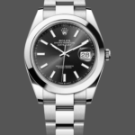 Rolex Datejust 41mm Black Index Oyster Stainless Steel 126300 0011 Men's Watch