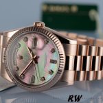 Rolex Day-Date 118235 MOP Black Dial 36mm Unisex Replica Watch - Image 3