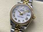 Rolex Datejust 31mm Stainless Steel and Yellow Gold 278383rbr 0002 White Roman Jubilee - Image 5