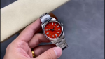 Rolex Oyster Perpetual Coral Red Dial Oyster Bracelet 126000 0007 - Image 2