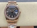 Rolex Day-Date 128345RBR Slate Dial Everose Gold 36MM Unisex Replica Watch - Image 3