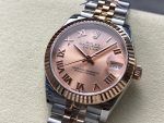 Rolex Datejust 278271 Sun Dust Roman Dial Two Tone Rose Gold Fluted Bezel Jubilee - Image 5