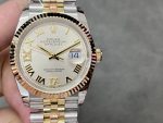Rolex Datejust 36MM 126233 0031 Silver Roman Numeral Dial Fluted Bezel Unisex Replica Watch - Image 4