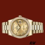 Rolex Day Date 118348 Champagne dial Yellow Gold 36mm Unisex Replica Watch - Image 4