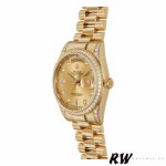 Rolex Day-Date 118388 Yellow Gold Champagne Dial 36MM Unisex Replica Watch - Image 4