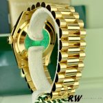 Rolex Day Date 118348 Green Diamond Dial Yellow Gold 36mm Unisex Replica Watch - Image 5