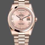 Rolex Day-Date 118205 Rose Gold Pink dial Automatic 36mm Unisex Replica Watch