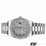 Rolex Day Date 118346 Oxford Motif Diamond Dial 36mm Unisex Replica Watch - Image 4