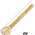 Rolex Day-Date 118388 Yellow Gold Champagne Diamond Dial 36MM Unisex Replica Watch - Image 6