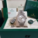 Rolex Day-Date 118239 Silver Diamond Dial 36mm Unisex Replica Watch - Image 6
