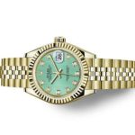 Rolex Datejust 279178 Mint Green Diamond Dial Yellow Gold 28mm Lady Replica Watch - Image 4