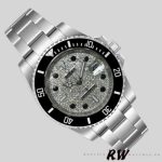 Rolex Yacht-Master 116695 Stainless Steel Diamond Paved Dial 40MM Mens Replica Watch - Image 2