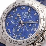 Rolex Daytona 116519 Sodalite Arabic Dial Blue Alligator Leather 40mm Mens Replica Watch - Image 12