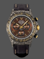 Rolex Daytona 40mm DIW Carbon Case Chocolate Dial Nylon Strap Mens Watch