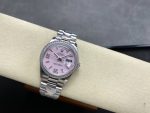 Rolex Day Date 36 Platinum Pink Opal Diamond-Set Roman Dial Diamond Bezel m128396tbr 0009 - Image 6