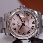 Rolex Datejust 178344 Pink Roman Dial 31MM Lady Replica Watch - Image 4