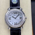 Chopard Happy Sport Diamond Bezel Women's Quartz Watch 278475-3037