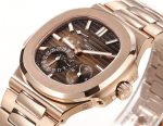 Patek Philippe Nautilus Moon Phase Rose Gold Brown Sunburst 5712 1R 001 40MM - Image 3
